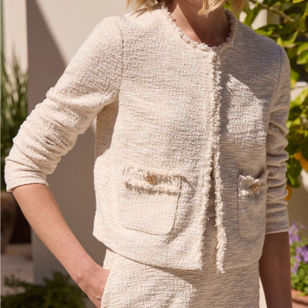 NWT J.McLaughlin Jacket Creamy Sand Size Small